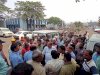 विभिन्न मांगो को लेकर नीजी सुरक्षा कर्मियों का आंदोलन
