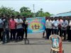 विस्थापितो का विरोध प्रदर्शन 