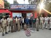 चोरी के सामान  के साथ 9 अभियुक्त गिरफ्तार 