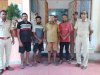 लौह अयस्क से भरे चार ट्रक जब्त एवं चार गिरफ्तार 