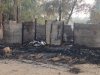 तीन कमरों का घर भीषण आग में जलकर खाक हो गया