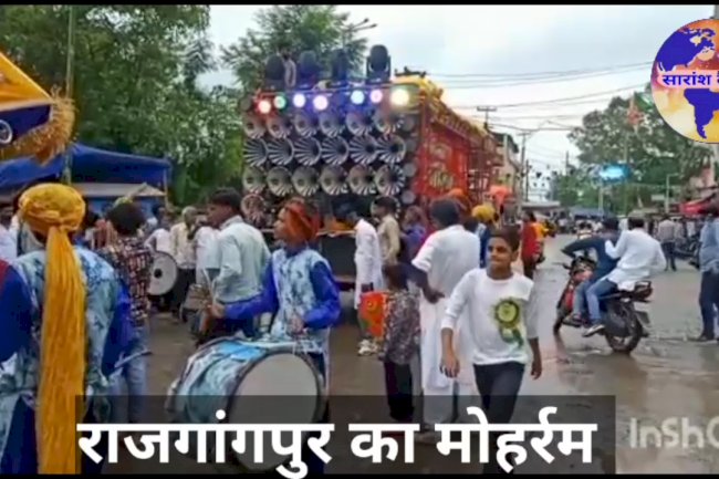 नौ अखाड़ा कमिटीयो ने निकाला जलूस 