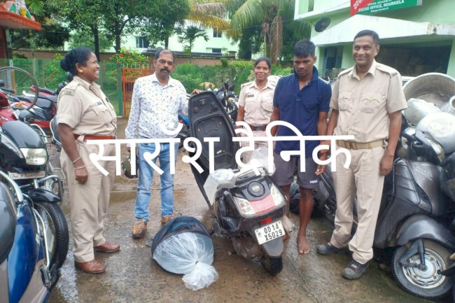 अबकारी बिभाग ने गश्ती के दौरान 70 लीटर शराब पकडा़ 