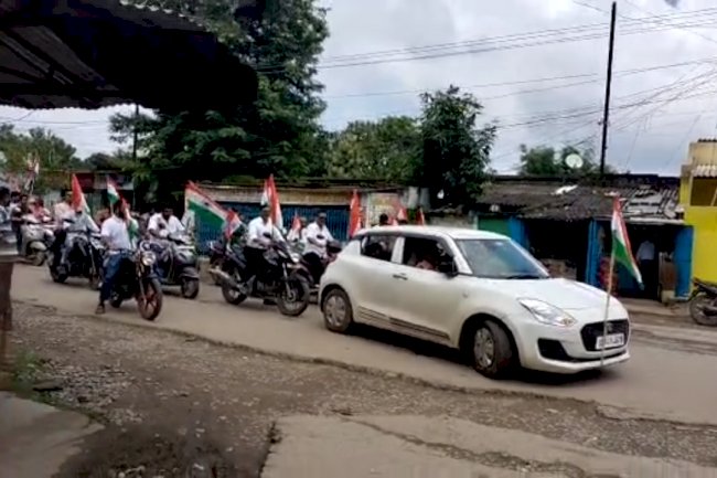 बंडामुंडा़ में निकली तिरंगा यात्रा 