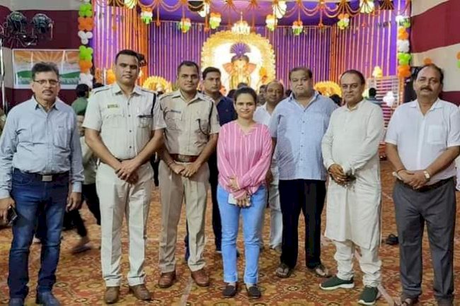 शहर में  धूमधाम से निकली गणपति शोभायात्रा 