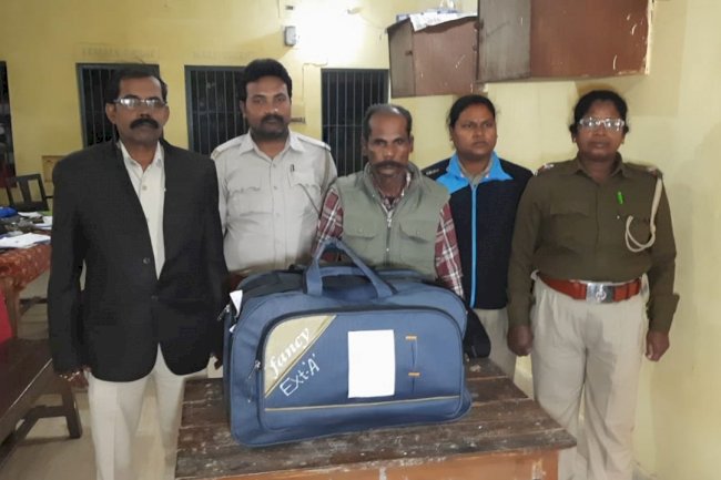 गांजा के साथ  एक गिरफ्तार 
