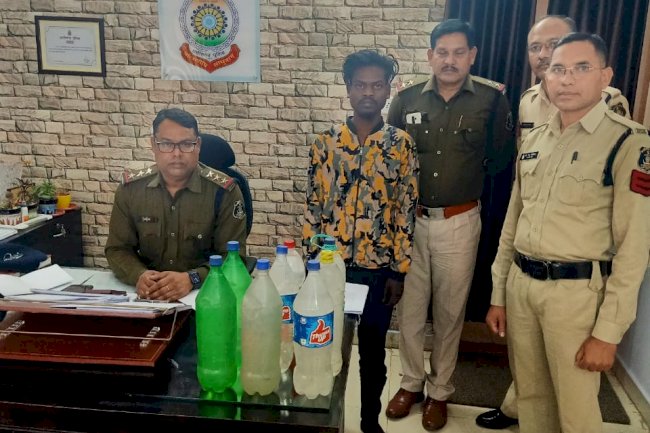 अवैद्य शराब के साथ बिक्रेता गिरफ्तार 