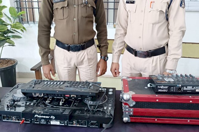 देर रात तक डीजे बजाने वालो पर शक्त हुई पुलिस 