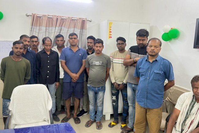 ग्यारह जुआडी पुलिस की गिरफ्त में 
