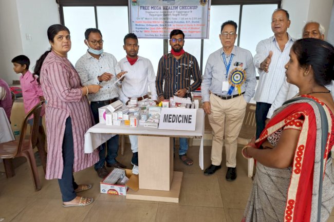 राजगांगपुर में मेगा स्वास्थ्य शिविर का आयोजन 