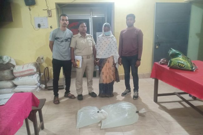 35 लीटर अवैध शराब के साथ महिला गिरफ्तार 