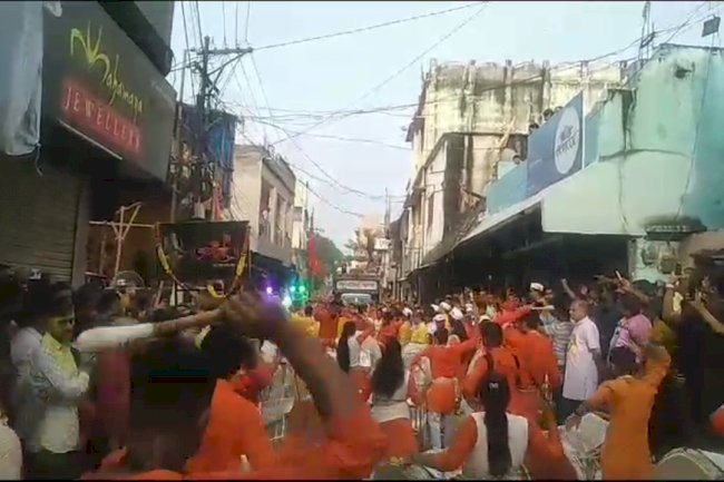 राजगांगपुर में निकली गणपति विसर्जन की भव्य शोभायात्रा 