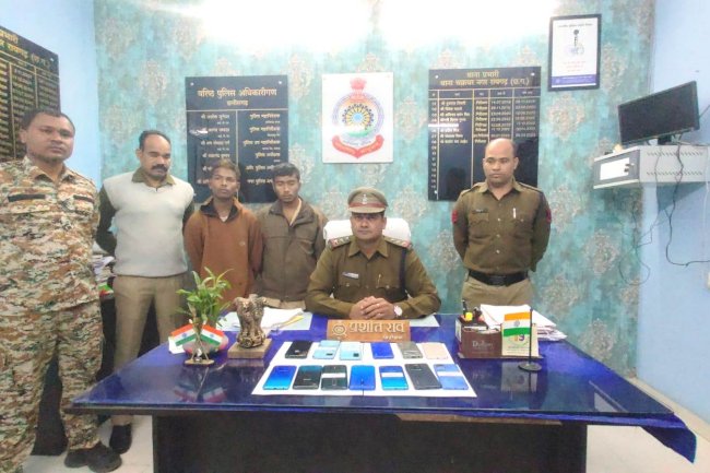 चोरी के मोबाइल सहित आरोपी गिरफ्तार 