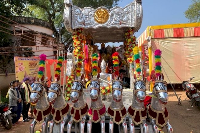 राम भक्तो ने निकाली भव्य झांकी 