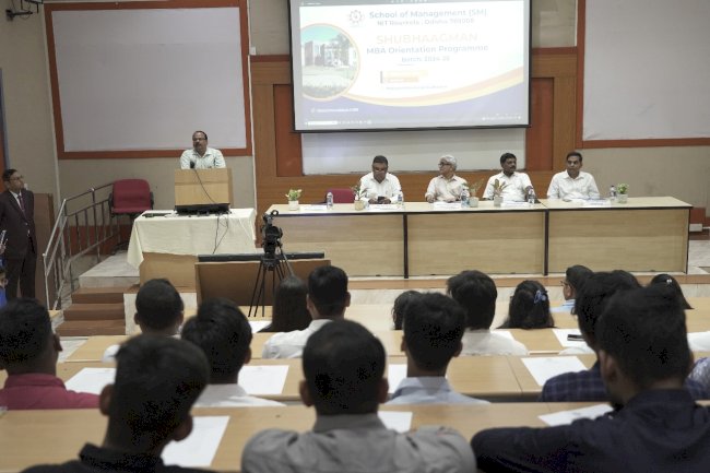 एमबीए के छात्रों के लिए अभिविन्यास कार्यक्रम का आयोजन 