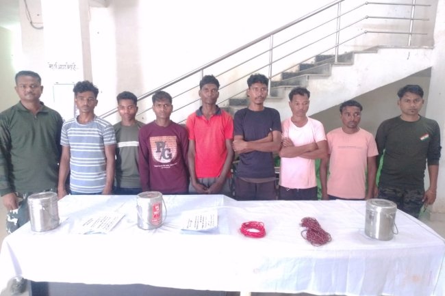 विस्फोटक के साथ माओवादी गिरफ्तार 