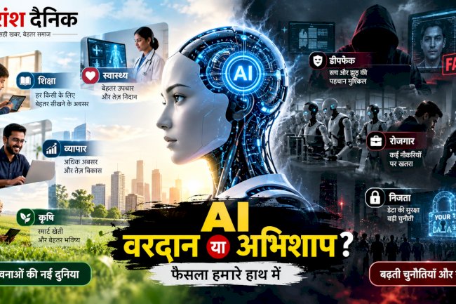 आर्टिफिशियल इंटेलिजेंस: वरदान या अभिशाप? फैसला तकनीक नहीं, हमारा इस्तेमाल करेगा