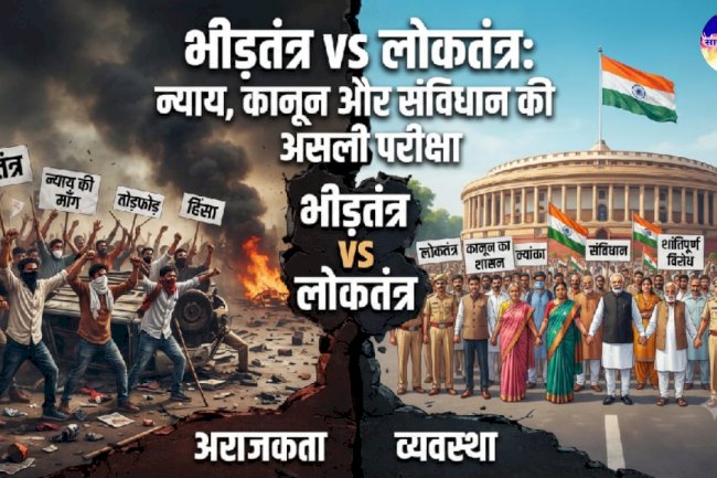 भीड़तंत्र बनाम लोकतंत्र – संविधान और न्याय की लक्ष्मण रेखा