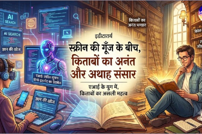 स्क्रीन की गूँज के बीच किताबों का अनंत और अथाह संसार
