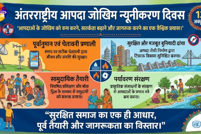 13 अक्टूबर: अंतरराष्ट्रीय आपदा जोखिम न्यूनीकरण दिवस