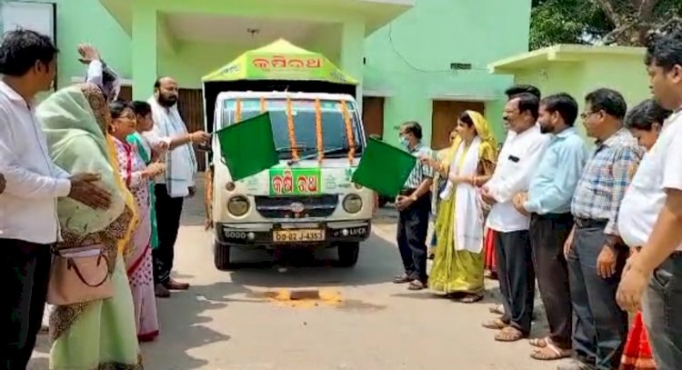 कृषको में जागरूकता लाने के लिए चला कृषि रथ  