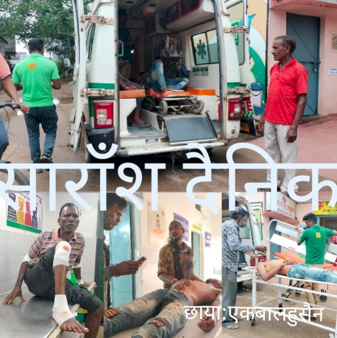 सड़क दुर्घटना में तीन घायल एक गंभीर 
