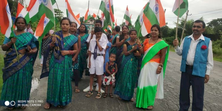 जिले में मनी स्वतंत्रता दिवस की एक झांकी 