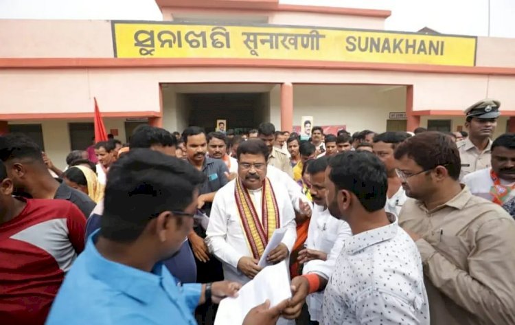 केंद्रीय मंत्री धरमेंद्र प्रधान का तालचेर दौरा 