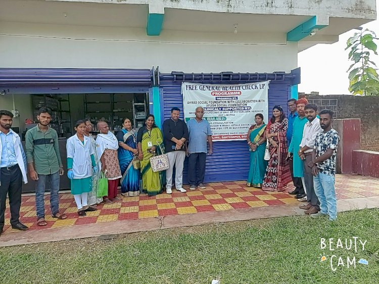 संतोषपुर में मुफ्त चिकित्सा शिविर आयोजित