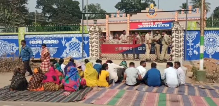 डॉक्टर की मृत्यु को लेकर थाने का घेराव