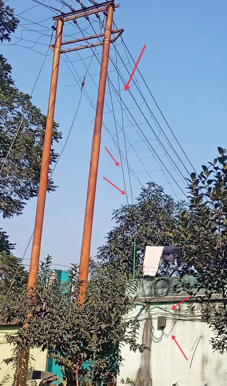 अवैद्य बिजली संयोग से एमसीएल को राजस्व की हानि 