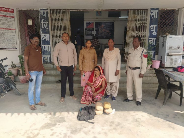 रायगढ़ में गाँजा बेचने वाली महिला गिरफ्तार 