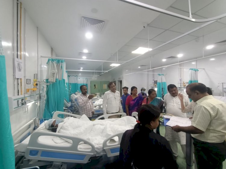 दुर्घटना पीड़ितों से मिले सांसद जुएल ओराम