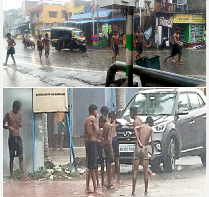 पहली बारिश से काफी खुश है लोग 