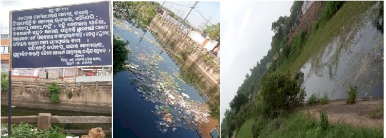 तालचेर शहर का मुख्य नहर प्रदुषण का शिकार 