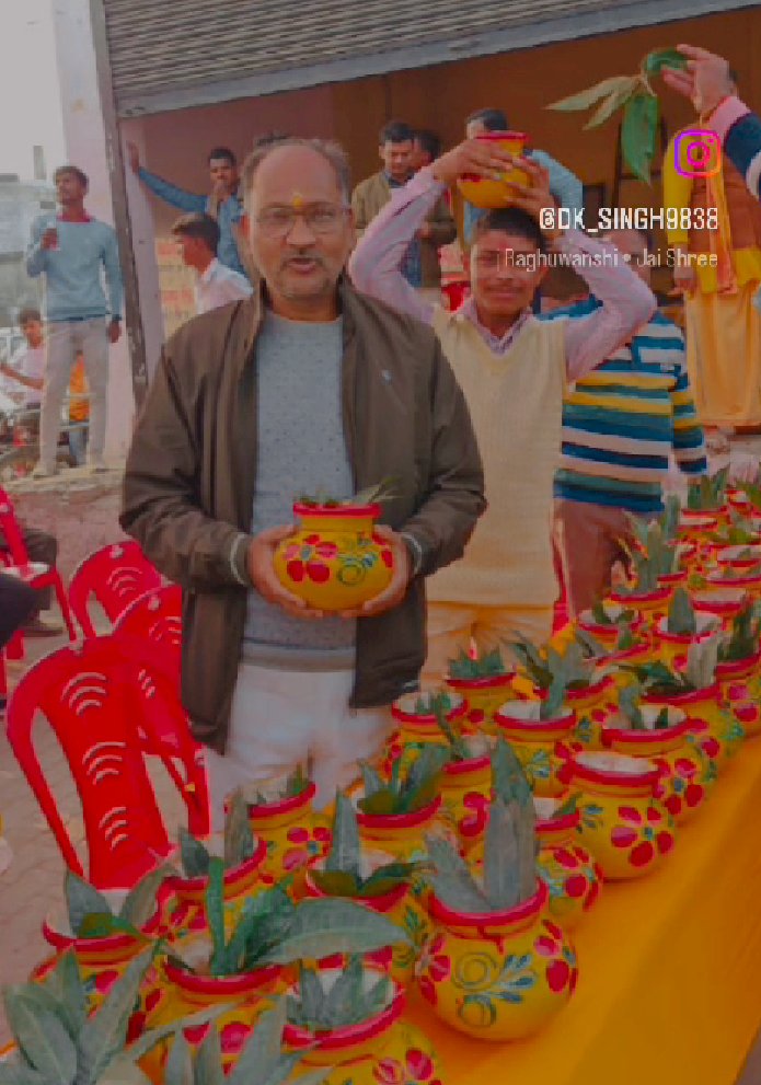 सफलता पूर्वक संपन्न हुआ अक्षत पूजन शोभायात्रा 