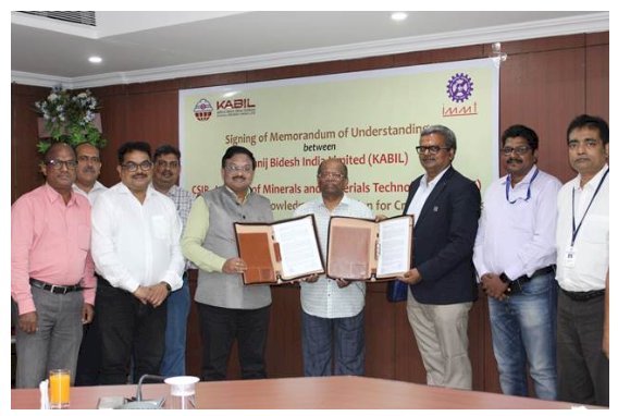 खनिज विदेश इंडिया लिमिटेड और सामग्री प्रौद्योगिकी संस्थान के साथ समझौता 