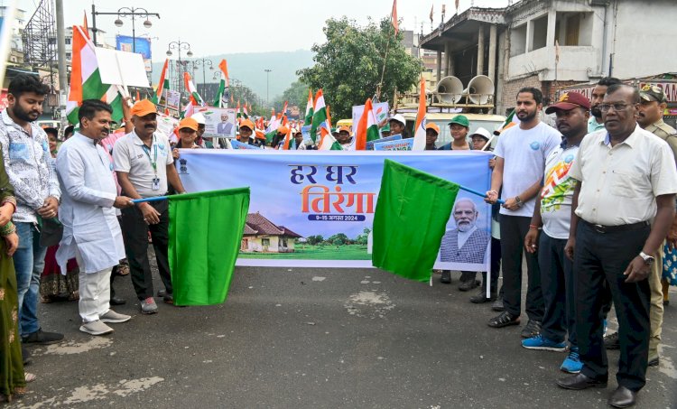 राउरकेला में निकली भव्य तिरंगा रैली 