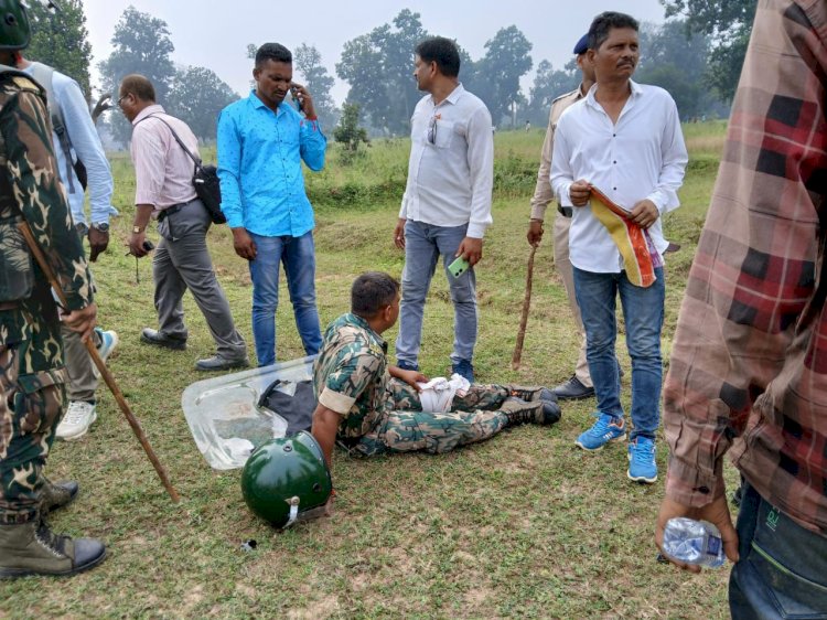 सुरगुजा मे पुलिस की संयमित कार्यवाही से दंगा टला