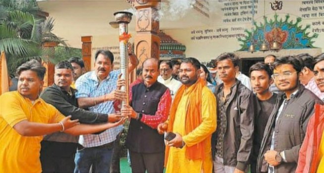मशाल शोभायात्रा से राजगांगपुर महोत्सव झरझरा का हुआ आगाज
