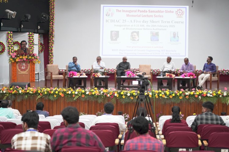 सिरेमिक इंजीनियरिंग में पाँच दिवसीय सार्ट टर्म कोर्स की शुरुआत 