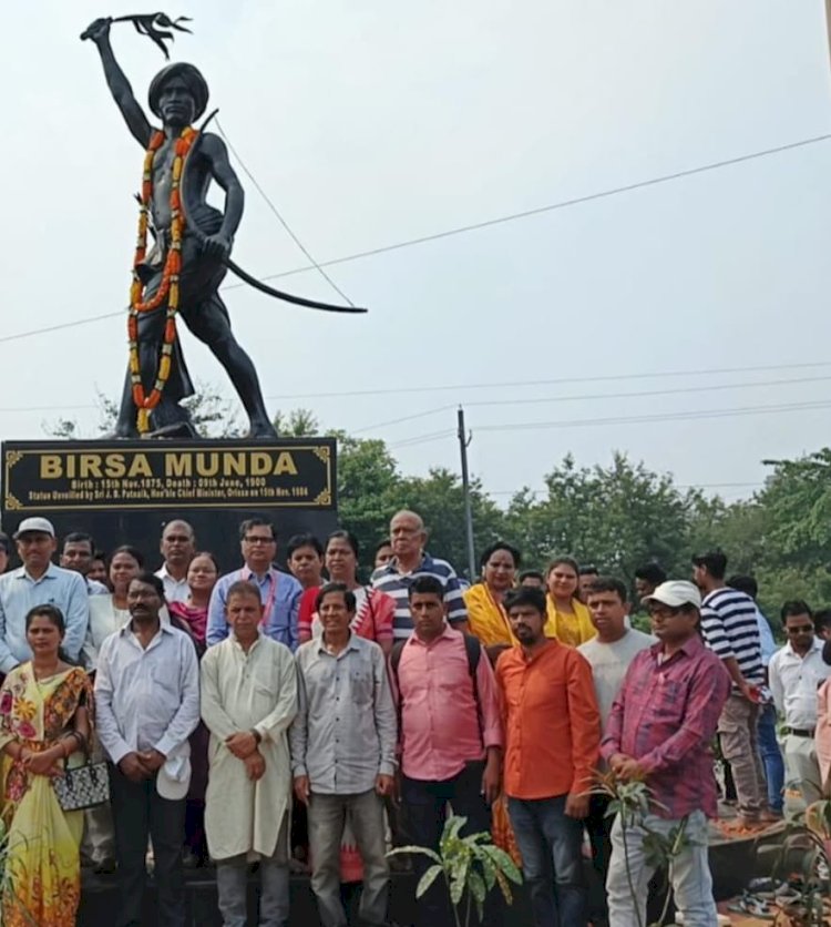 भाजपा ने भगवान बिरसा मुंडा को उनकी पुण्यतिथि पर श्रद्धांजलि दी