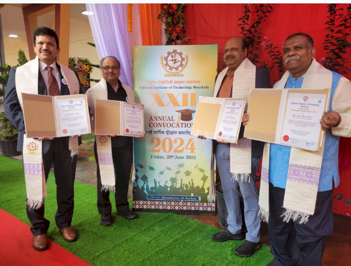 एनआईटी राउरकेला ने 2065 स्नातक विद्यार्थियों के साथ 22वां दीक्षांत समारोह मनाया  