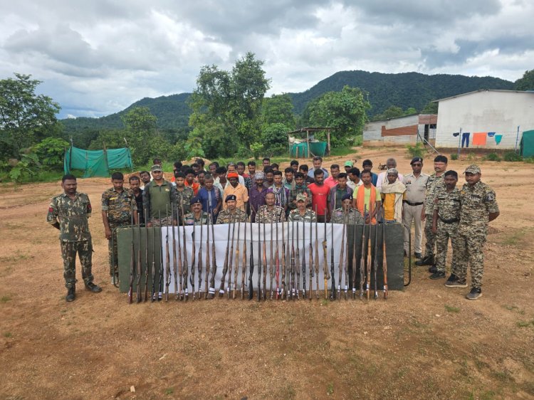 37 देशी भरमार बंदूक के साथ 37 गिरफ्तार 