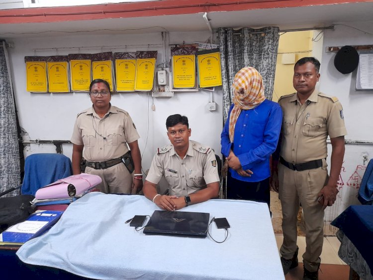लैपटॉप व हार्ड डिस्क चोरी का आरोपी पुलिस की गिरफ्त में 