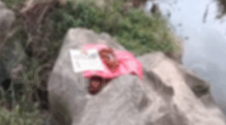 नदी किनारे पोटली में लिपटी मिली शिशु कन्या का शव