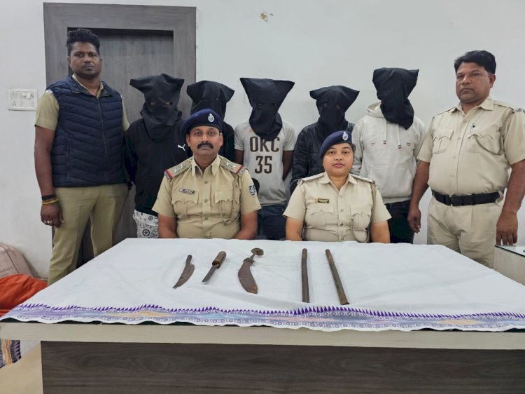 डकैती की योजना बनाते 5 दुर्दांत अपराधी गिरफ्तार