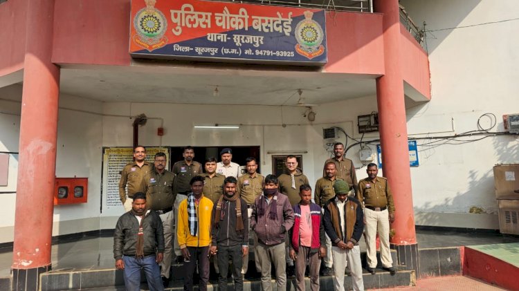 अवैध परिवहन कर रहे धान लदी वाहन के साथ आरोपी गिरफ्तार