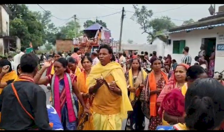 किरमिरा ब्लॉक में अलग-अलग जगहों पर रथ यात्रा निकाली गई