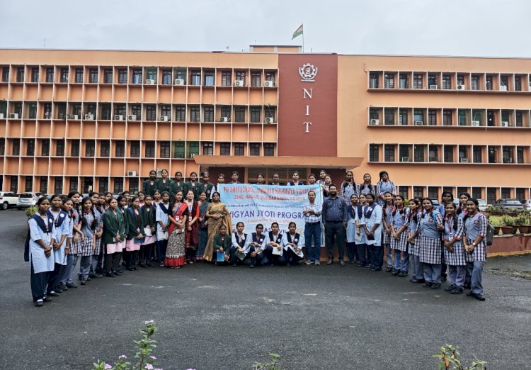 इंटर की छात्राएं एनआईटी राउरकेला से परिचित हुई